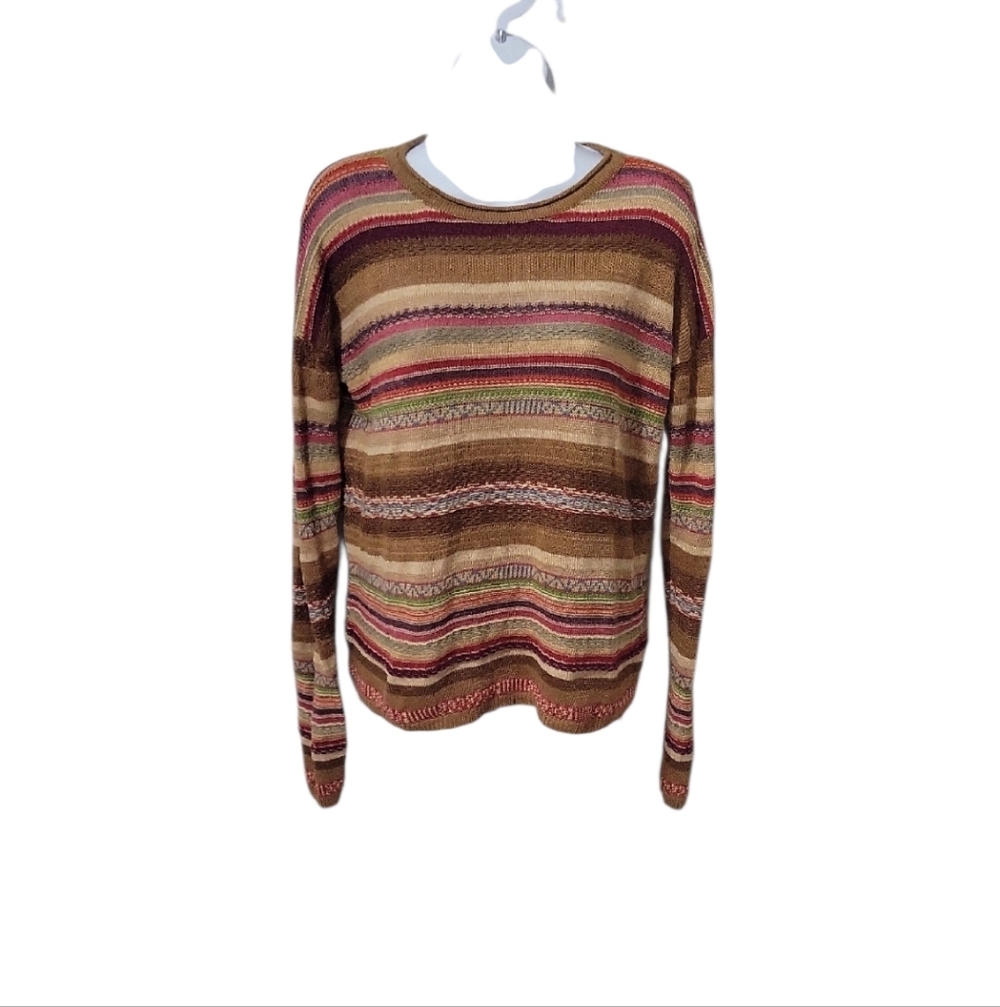 Ralph Lauren Black Label Multicolor Striped Sweater Medium